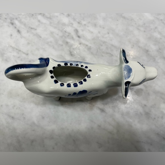Vintage Delft Ceramic Cow Creamer - Picture 3 of 4